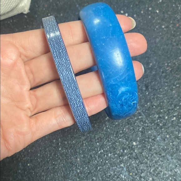 Blue Bangle Bracelets - Picture 4 of 4